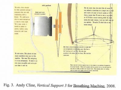 Relational Art – Andy Cline, Vertical Support 3 for Breathing Machine, 2008 Relational Art - Andy Cline, Vertical Support 3 for Breathing Machine, 2008