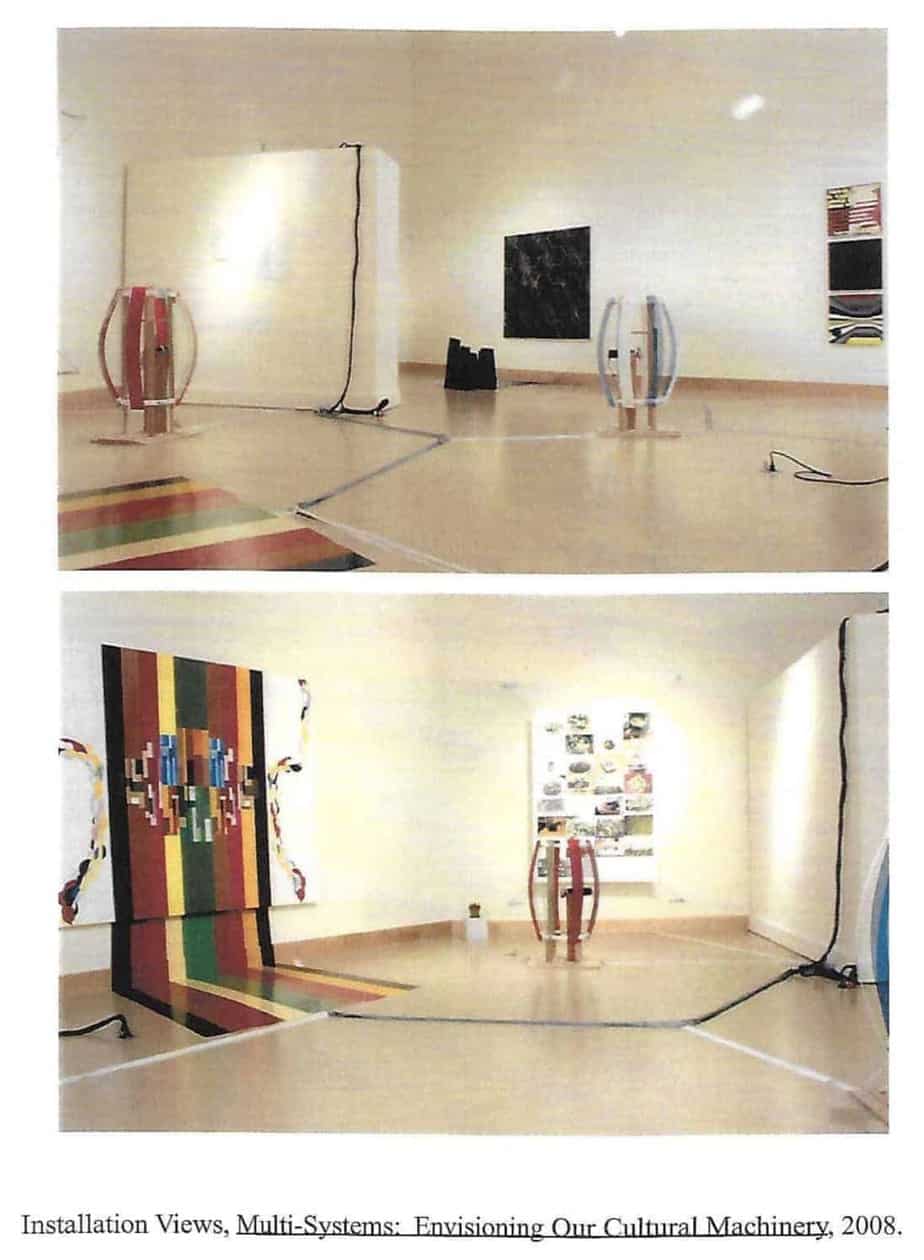Relational Art - Fig. 6. Andy Cline, the Priest Carboniferous, 2008.Installation Views, Multi Systems Envisioning Our Cultural Machinery, 2008
