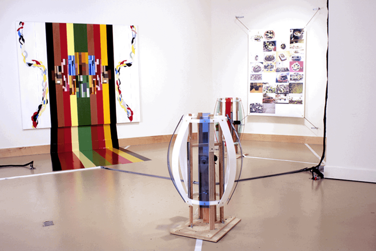 Relational Art - mfa show Breathing Machine andy cline artist