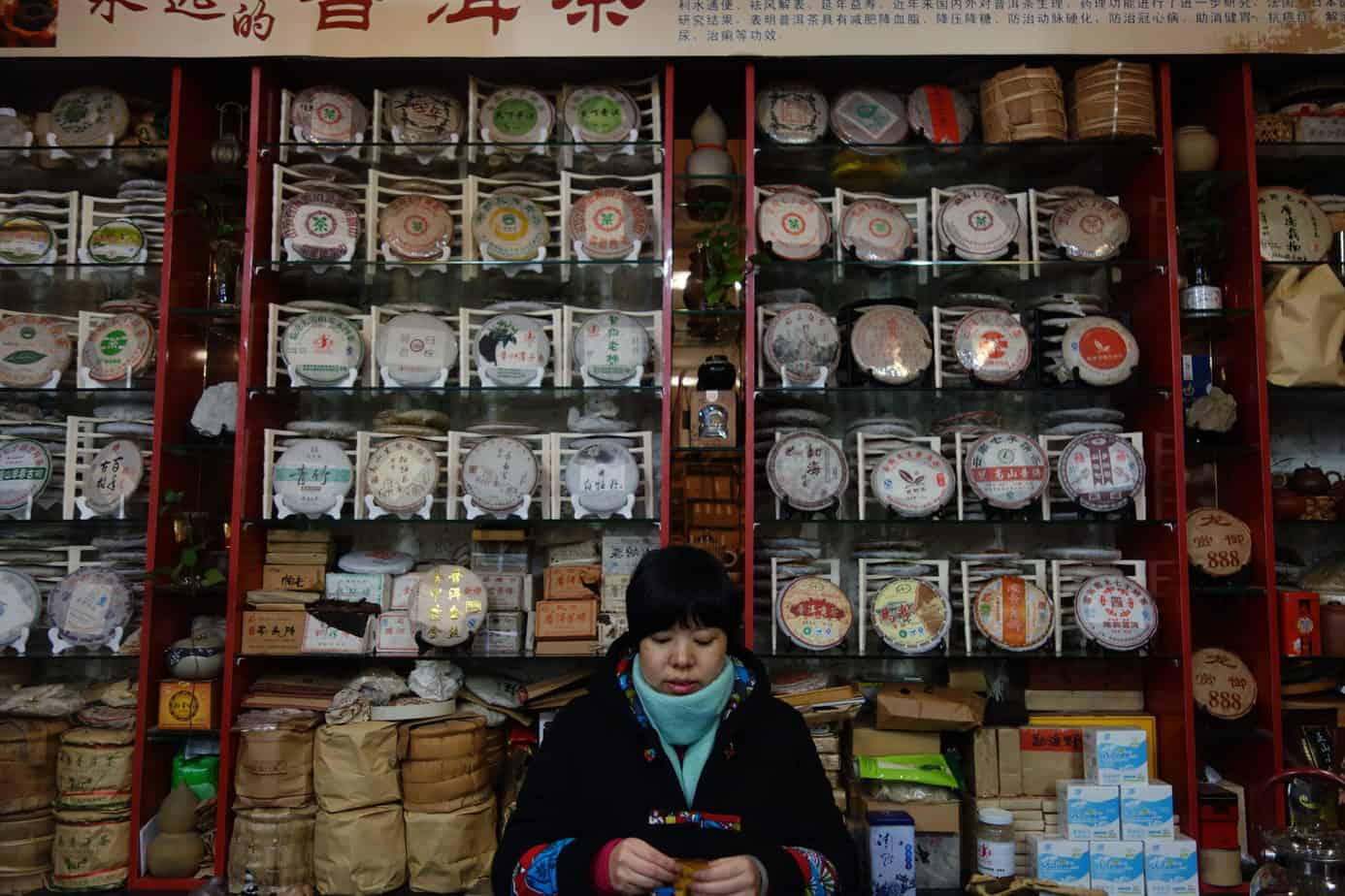 Tea seller in China