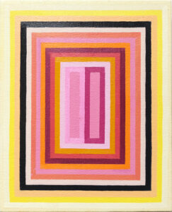 Albers Distortion Excercise, oil on canvas, full-frame