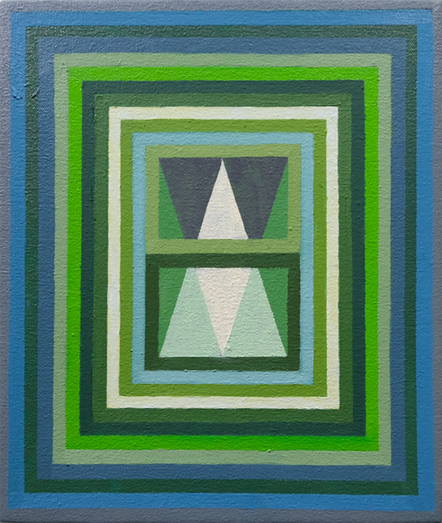Albers Distortion Excercise 2, oil on canvas, full frame