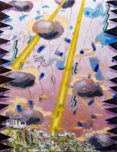 Super Climatic, oil on synthetic canvas, 53cm X 41cm, full-frame view