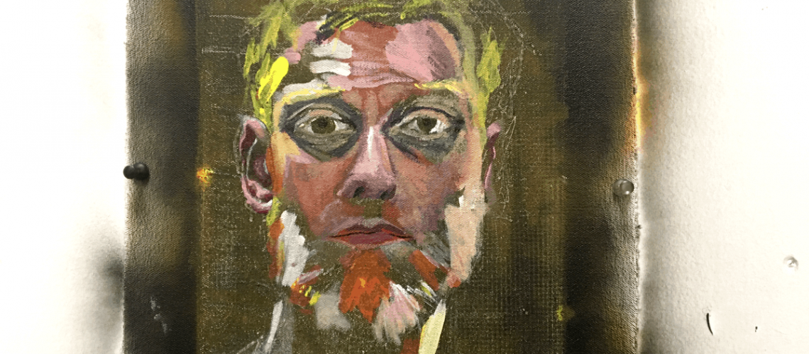 Self-portrait – artist’s block Self-portrait - artist's block